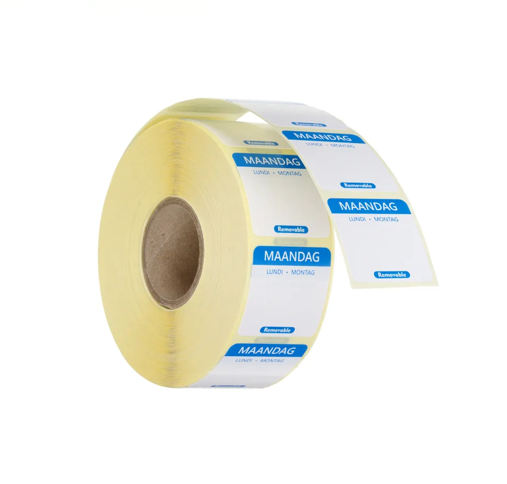 Daily food safety labels, multi-use, easy removable , HENDI, Monday, Blue, 1000 pcs., 25x25mm