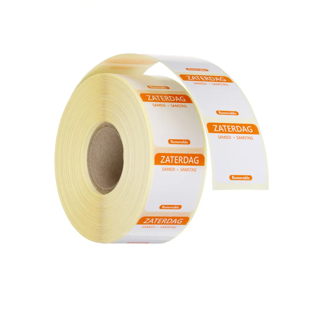 Daily food safety labels, multi-use, easy removable , HENDI, Saturday, Orange, 1000 pcs., 25x25mm