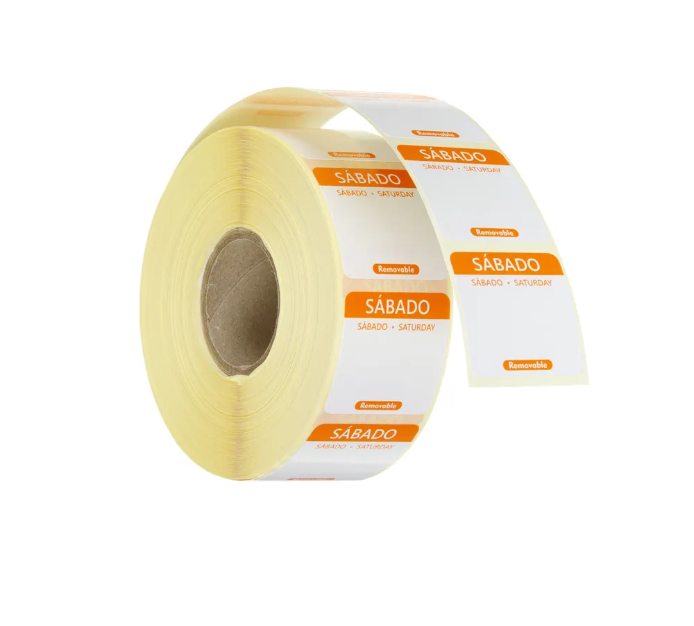 Daily food safety labels, multi-use, easy removable , HENDI, Saturday, Orange, 1000 pcs., 25x25x(H)mm