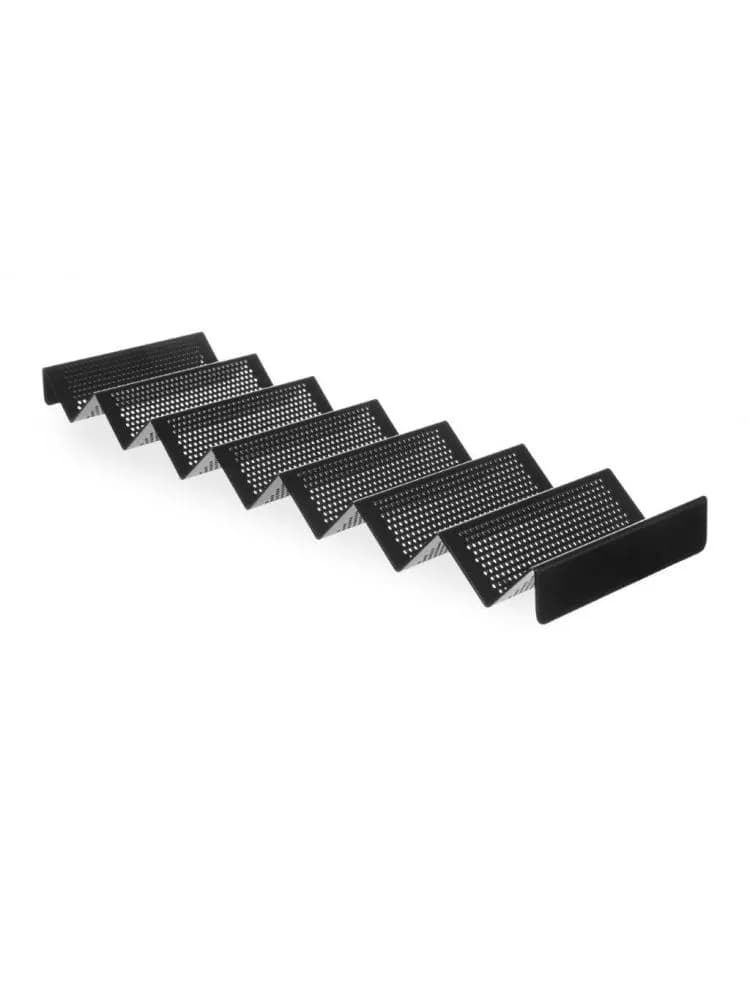 Bread roll holder, perforated, HENDI, Black, 580x170x(H)40mm
